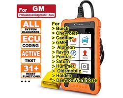 OBD Scanner - OBD2 - Auto Scanner - Auto uitlezen - Diagnose Apparatuur voor Auto's - Autoscanner - Autodiagnosetool - Actieve Test - ECU-Codering - Slimme Diagnose - 30+ Resetservices - OE-Niveau Diagnose - voor GM