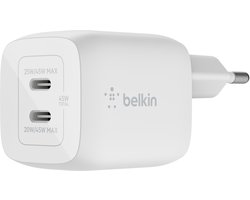 Belkin Boost - Up Charge Pro Adapter - 2-poorts - USB-C -45W - Wit
