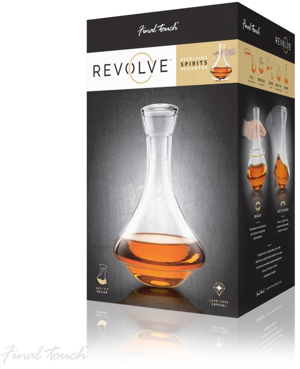 Karaf Roterend - 750ml - Loodvrij kristal - Final Touch