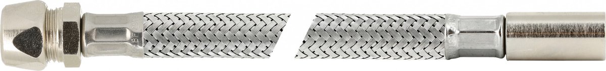 Bonfix Flexibele RVS aansluitleiding 50 centimeter �10 x 12 - insteek x knel