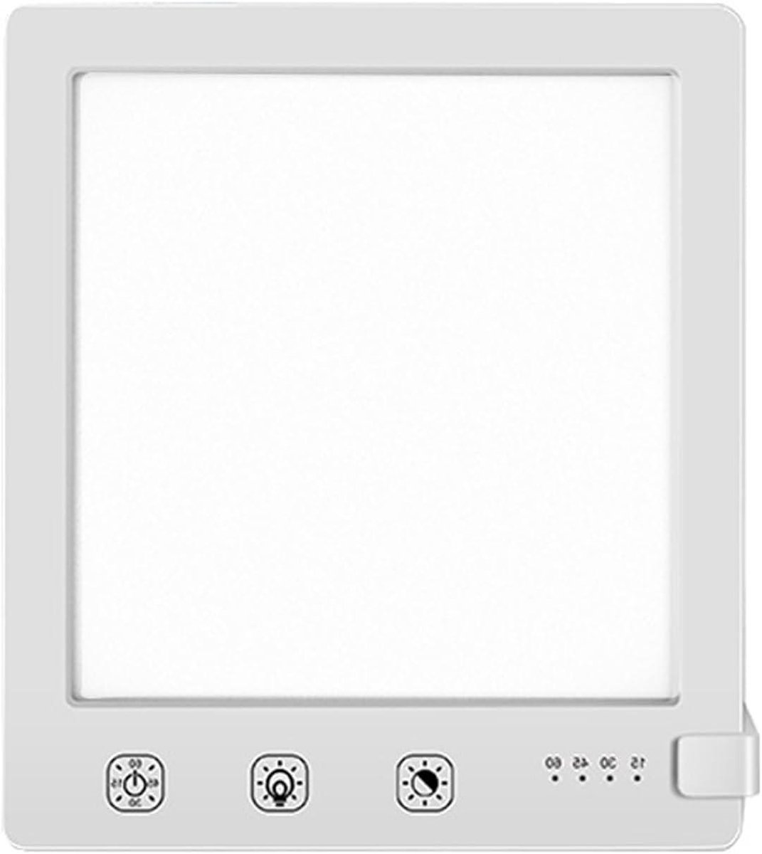 Lichttherapie Lamp 10000Lux Bionische Zon Elektrodeloos Dimmen Driekleurig Aanpassing Afteltimer Afneembare Standaard Boost Slaap en Concentratie - Wit