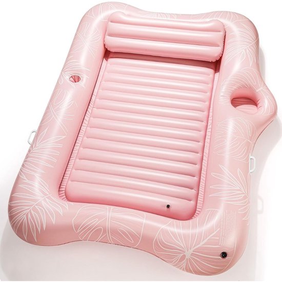 Tanning Pool Bed - Luchtbed Zwembad Opblaasbaar - Roze