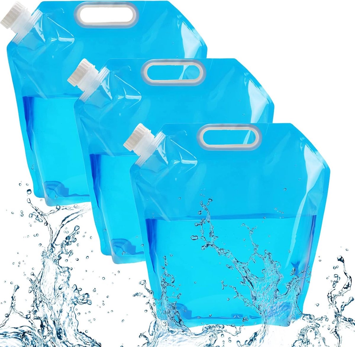 Ibenzoa® Compacte Opvouwbare Wateropslagset - Drie Capaciteiten voor Avontuurlijke Gebruik