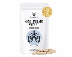 Sensipharm Sensi Pulmo Vitaal - Voedingssupplement voor Longen en Luchtwegen. Bij Hoesten, Astma, Bronchitis, Kortademigheid - Natuurlijk - 90 Tabletten à 1000 mg