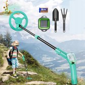 Bol.com Bedee Kindermetaaldetector - Blauw - Hoge gevoeligheid - LCD-scherm - Verstelbare as - Comfortabele handgreep - Waterdicht aanbieding