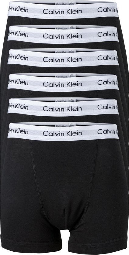 Calvin Klein Boxershorts Trunks - 6-pack - Zwart- Maat S | bol.com