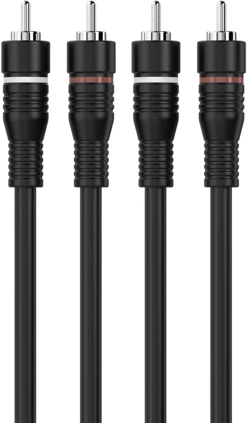 Câble audio stéréo 2x RCA Male 2x RCA Male Plaqué or 5.00 m R NEDIS - CABW24200AT50