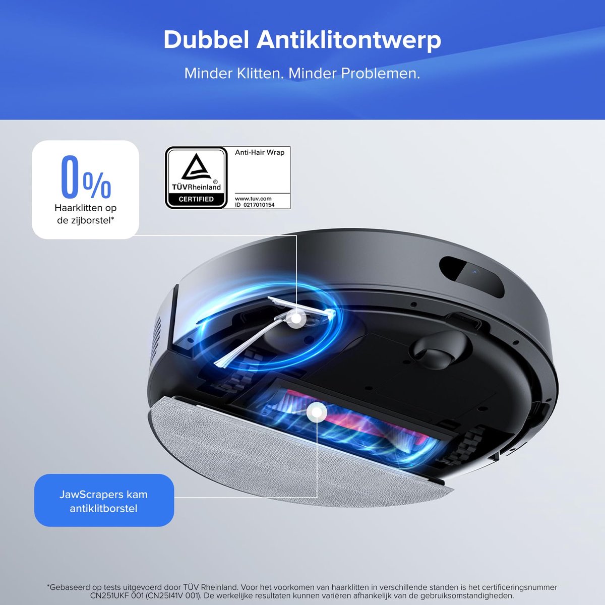 Afbeelding 3 van Roborock Q7 BF+ - Robotstofzuiger met dweilfunctie - 8000Pa - Dubbele anti-klit - automatisch wissen - LiDAR-navigatie - verboden zone - Q5 Max+/Q5 Pro/Q7 Max+ upgrade(Q7 L5+)