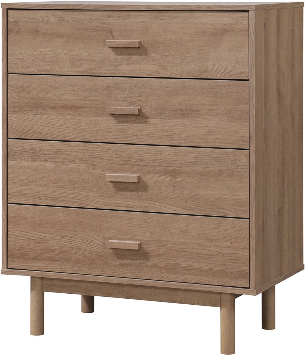 Melanie-Commode - 4-laden - Eikenlook
