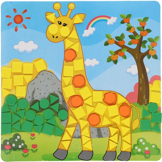 Artisanat en mosaïque Animaux du zoo