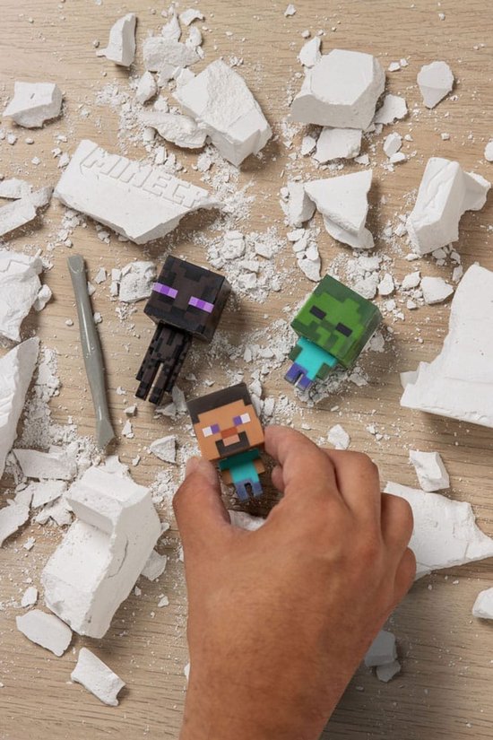 Minecraft Excavation Kit - Officieel Gelicentieerde Opgraafset met 3 Mini‑Figuren, Creatief Speelgoed voor Minecraft‑Fans- Paladone van Paladone — afbeelding 3