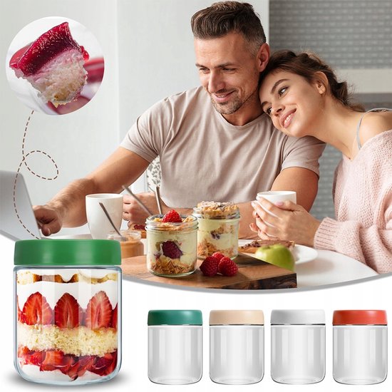 Weckpotten, 900 ml, met deksel, goud, weckpot, inmaakpot, voorraadpotten, 16 stuks