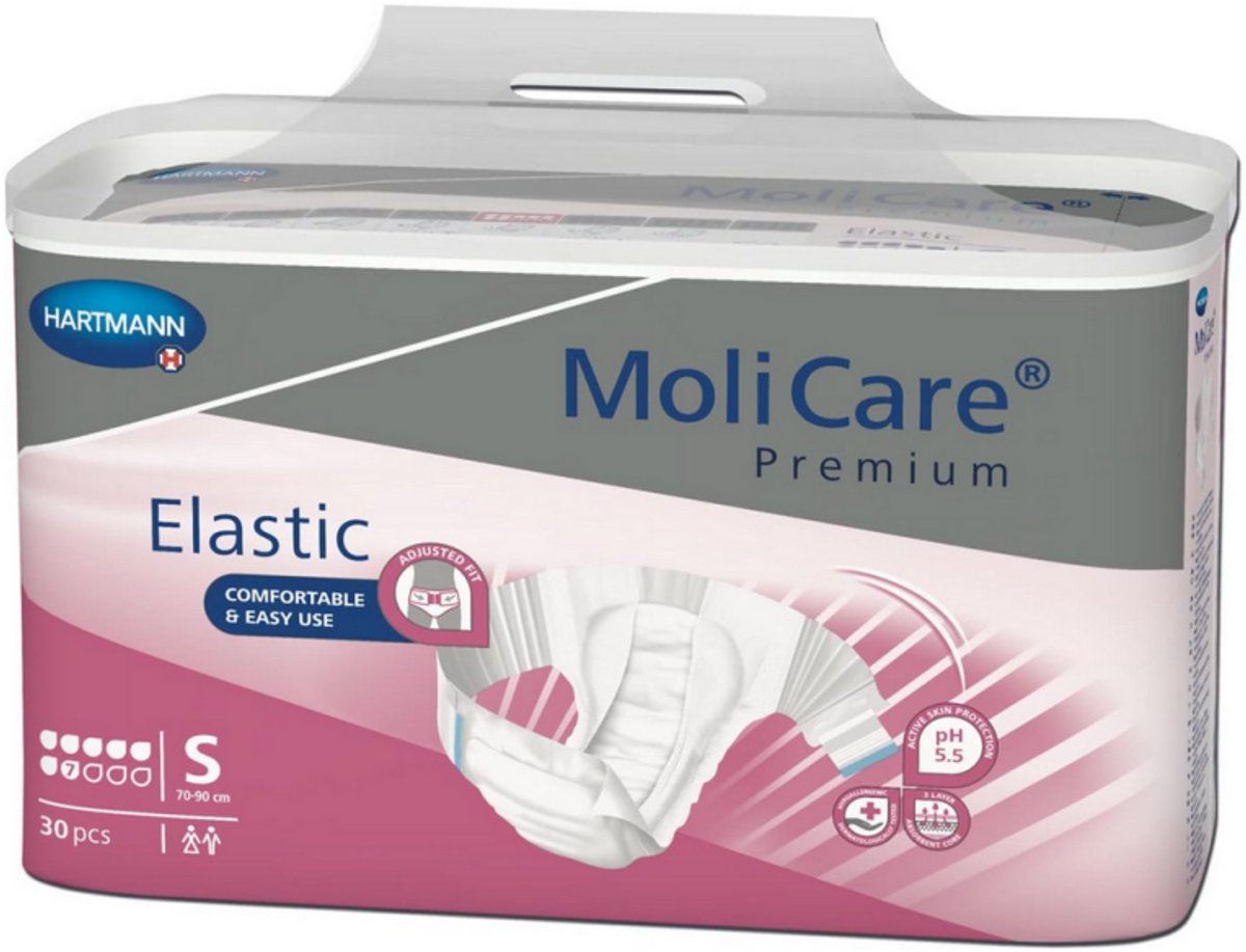 Molicare Premium Slip Elastic 7 druppels Small - 1 pak van 30 stuks