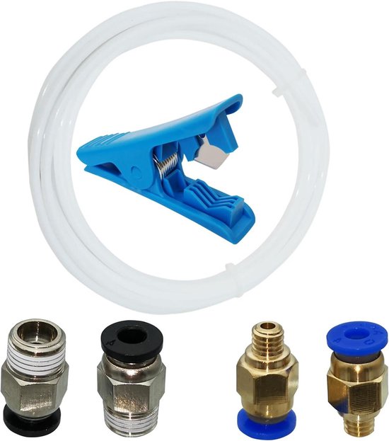 Teflon/PTFE buis/slang voor 3D printers 1,75mm wit - Bits & Parts Elektronica