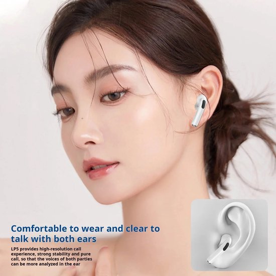 2025 Nieuwe Draadloze Oordopjes Bluetooth 5.4 – Hi-Fi Geluid, ENC Ruisonderdrukking, 40u Speeltijd & IP7 Waterdicht