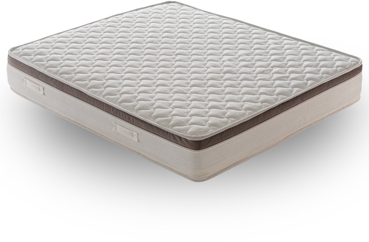 Ilovesleep Matras FRANCIACORTA 90x200 Pocketvering Matras - Dikte 27 cm - met 7 zones - Verwijderbaar wit