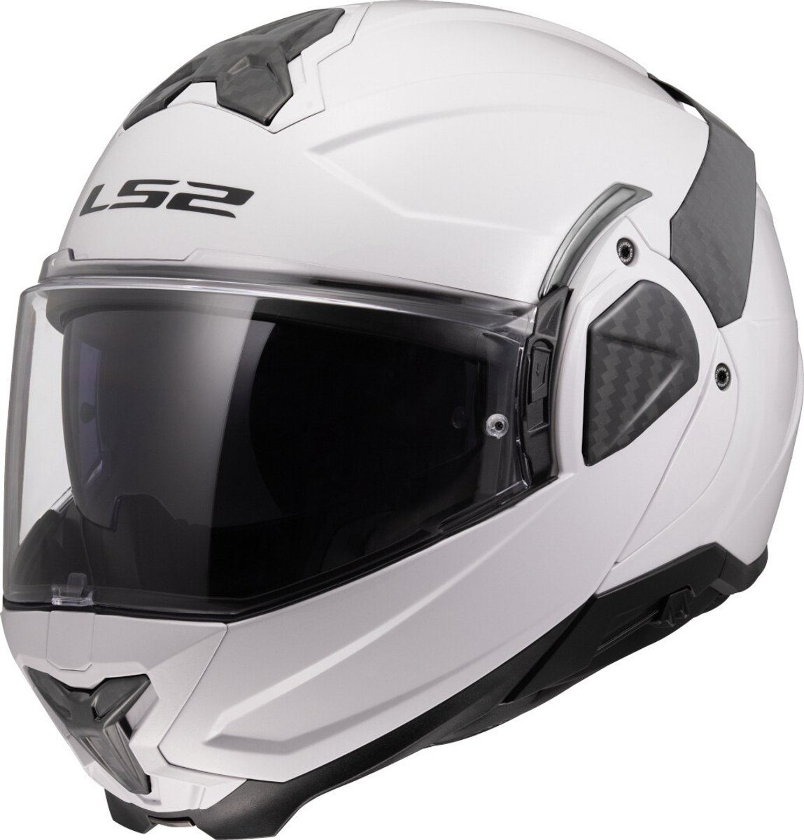 LS2 FF910 Advant II Solid Wit Systeemhelm - Helm