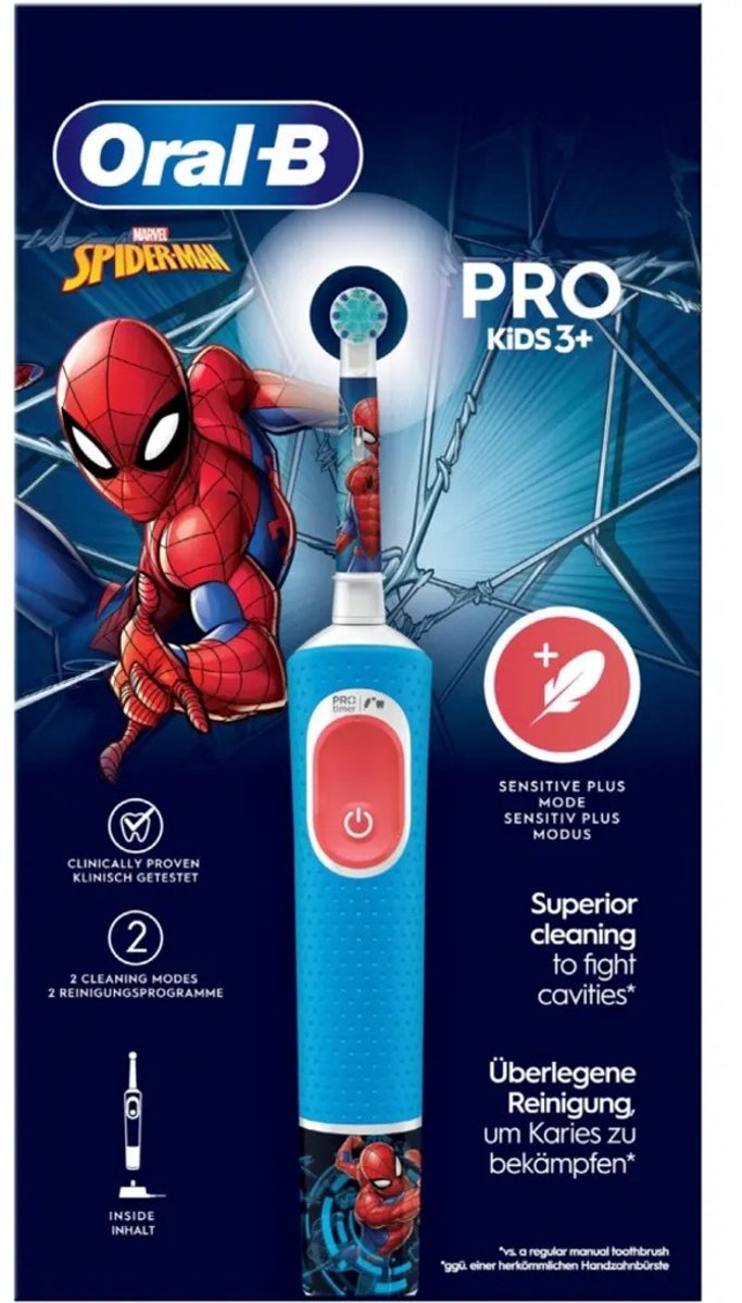 Afbeelding 2 van Oral-B Elektrische Tandenborstel Pro Kids Spider-Man