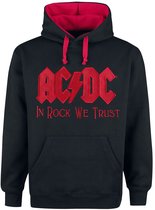 AC/DC In Rock We Trust Heren Trui met capuchon - zwart/rood - M