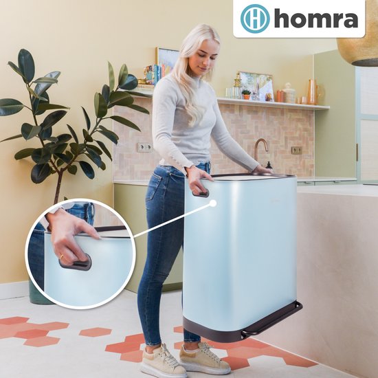 Dubbele Prullenbak 2x30L Homra Rockx - Duo Pedaalemmer 60L met Geurfilter - RVS Afvalscheidingsprullenbak 2 Vakken - Recycle Afvalbak - Vuilnisbak Keuken afval scheiden - Afvalemmer - Zwart - BCC.nl Dubbele Prullenbak 2x30L Homra Rockx - Duo Pedaalemmer 60L met Geurfilter - RVS Afvalscheidingsprullenbak 2 Vakken - Recycle Afvalbak - Vuilnisbak Keuken afval scheiden - Afvalemmer - Zwart - BCC.nl