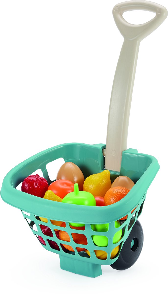 Ecoiffier Winkeltrolley met Fruit - 14dlg.