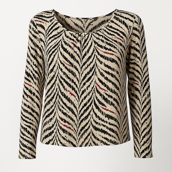 Chemisier Angelle Milan à imprimé abstrait – Intemporel et extensible