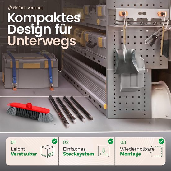 Novaliv set van 2 kamerbezems 30 cm FIJNE SYNTHETISCHE HAREN veegbezem rood halbezem - ZONDER steel ALLEEN bezemkop - halbezem met draad geschikt voor 22mm bezemstelen - spinnenwebbezem kamerbezem Magic Broom van Novaliv — afbeelding 3