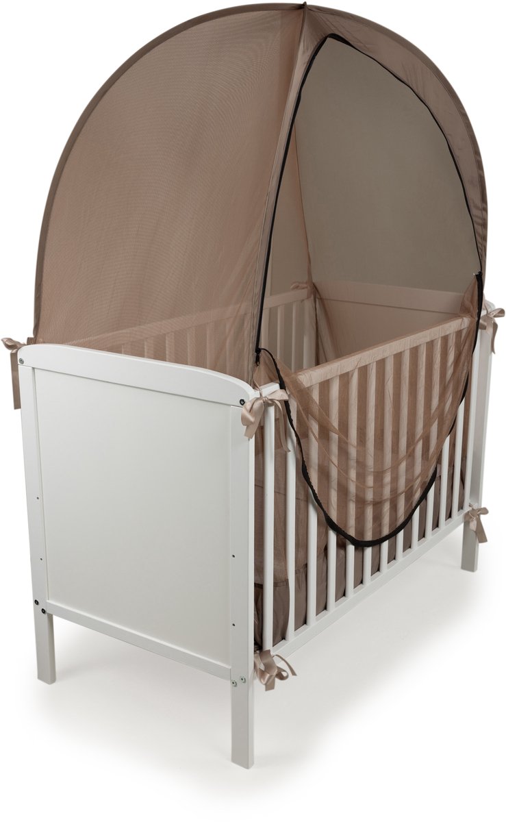Deconet Pop out klamboetent voor ledikant, 130x70cm, bruin