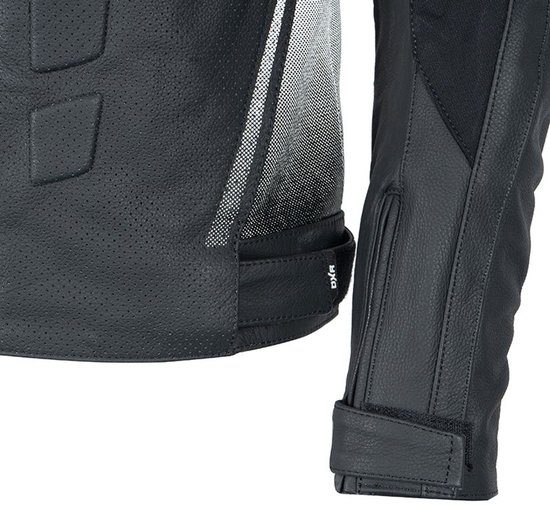 Veste de moto RANDY R Homme Été Zwart/ Wit L Homologuée CE par MOTOBLOUZ