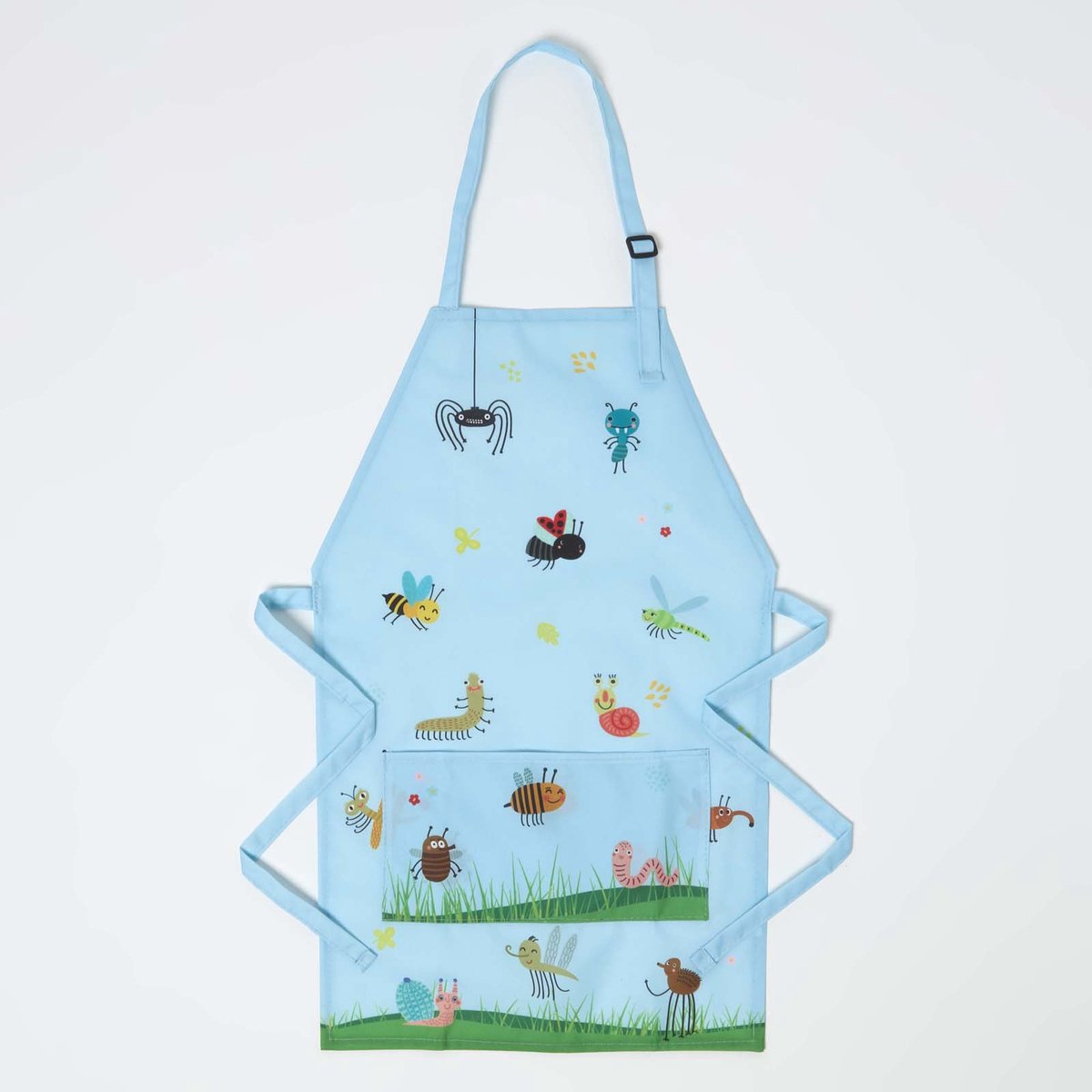 Homescapes Kleurrijke Kinderschort – Verstelbare Tuinschort met Zak