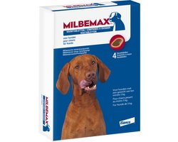 Milbemax Ontworming Kauwtabletten Hond 5 - 75 kg - 4 tabletten