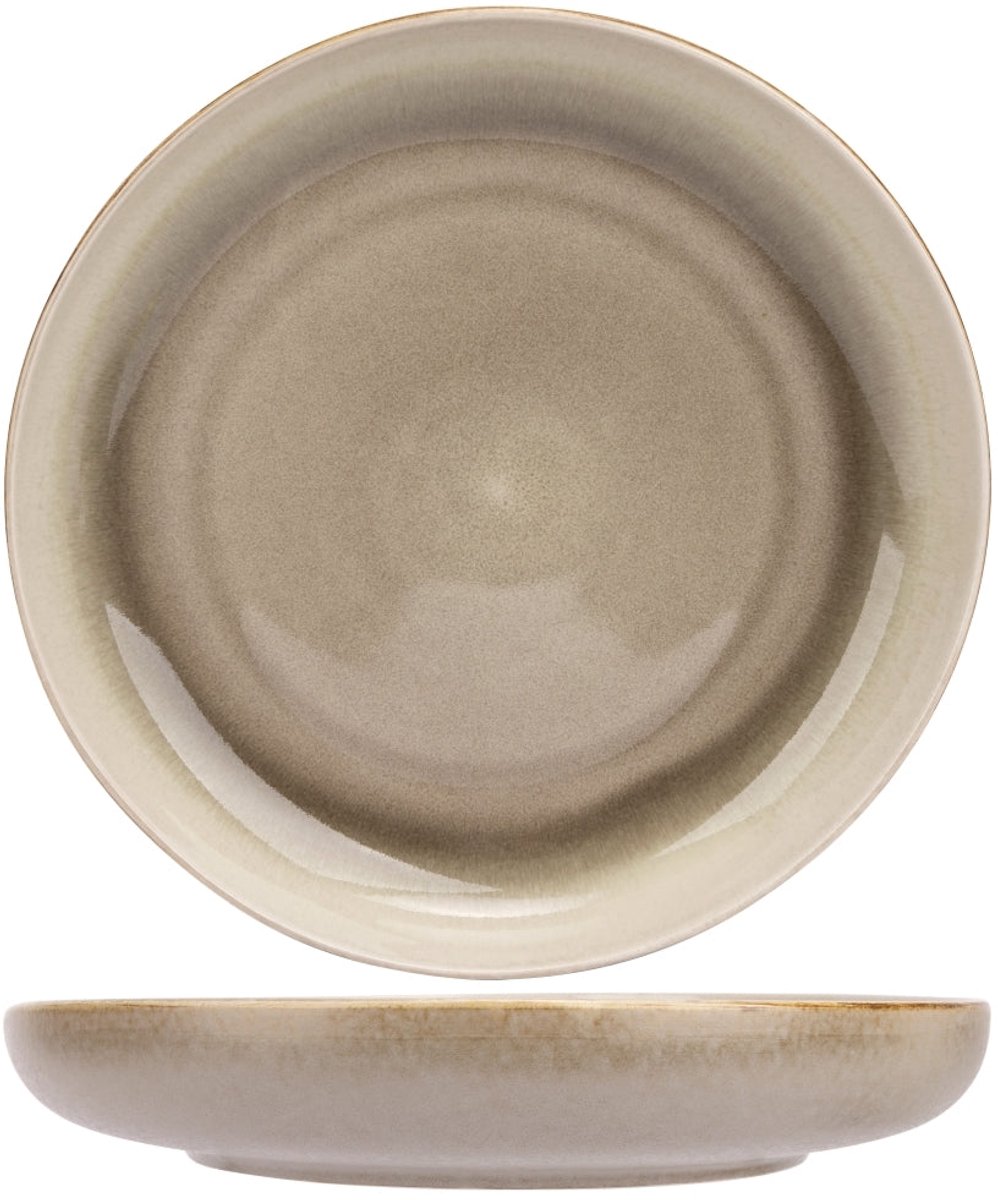 Cosy & Trendy Dinerborden Forest Sand - 4 Stuks ø 27 cm - Aardewerk - Vaatwasserbestendig