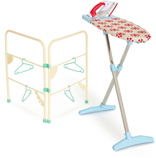 Casdon strijkset speelgoed voor kinderen - kleurrijk rollenspel.