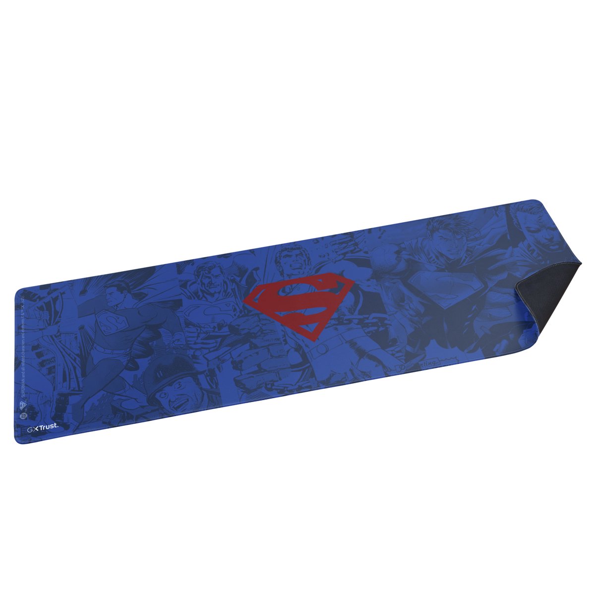 Trust GXT 759SM Superman - XXL Gaming Muismat - 930x300 mm - Superman Blauw