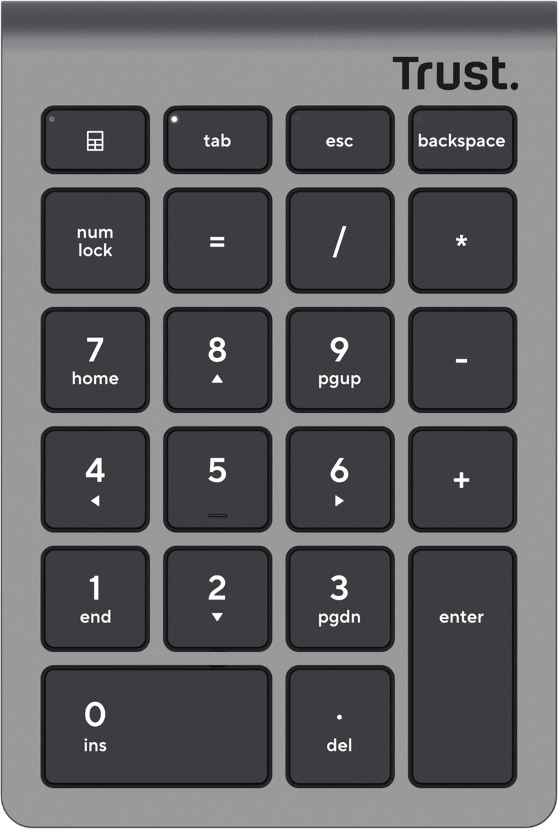 Trust Xalas Numeriek Toetsenbord Draadloos Zilver