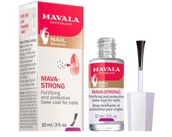 Mavala Mava-Strong Protective Base Coat 10 ml - Versterkende Nagelbehandeling Voor Zwakke En Breekbare Nagels - Beschermende Nail Strengthener Met Keratine - Verbetert Nagelstructuur En Helpt Splijten En Breken Voorkomen