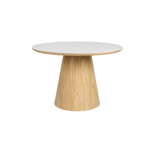 Table à manger ronde Alivia - chêne