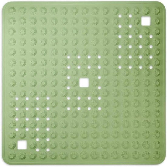 Douchemat beige/vierkant: 60x60 cm - zeer anti-slip & zeer robuust - anti-slip mat voor douche of bad - wasbaar op 60°C