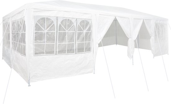 vidaXL - Partytent - Wit - 800 - x - 400 - x - 266 - cm - Polyester - en - Staal