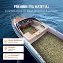 Pont de bateau avec un motif camouflage vert, blanc et brun. Le matériau EVA absorbe les chocs, est durable et résistant aux UV.