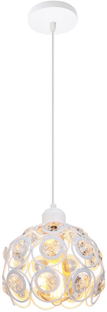 Hanglamp Moderne Kristal E27 Kroonluchter Woonkamer Plafondlamp Slaapkamer Wit