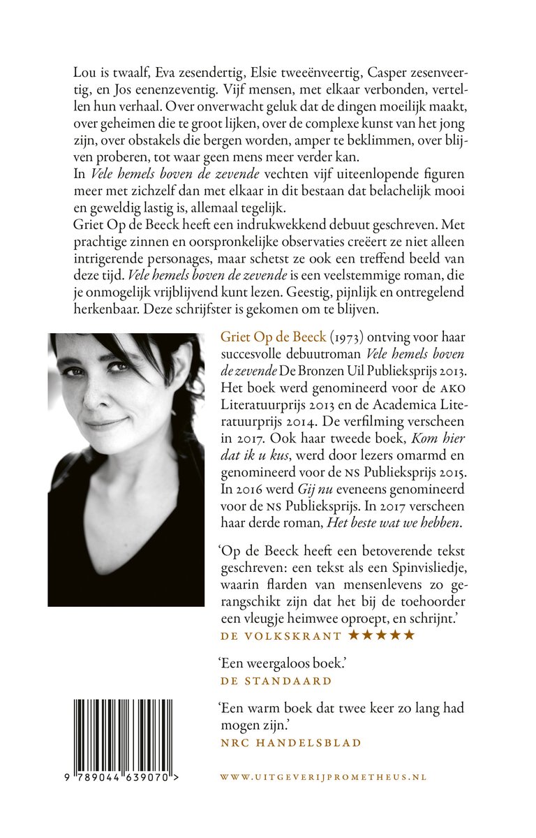 Vele hemels boven de zevende - back cover