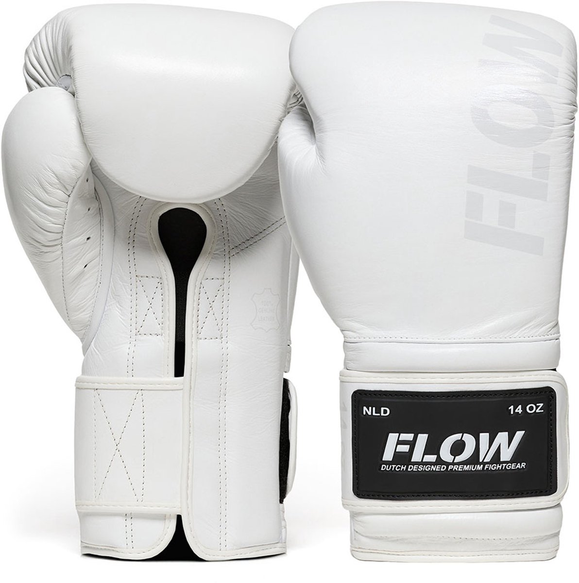 Flow - Challenge Bokshandschoenen - Echt Leer - Wit 14 oz