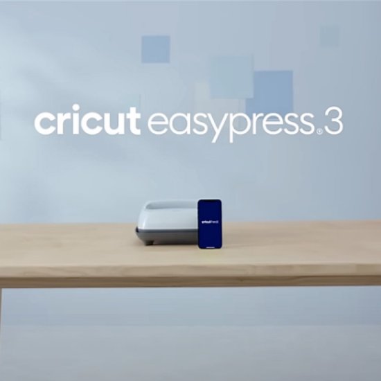 Cricut EasyPress 3 - Transferpers - Hittepers - Zenblauw - 23x23cm