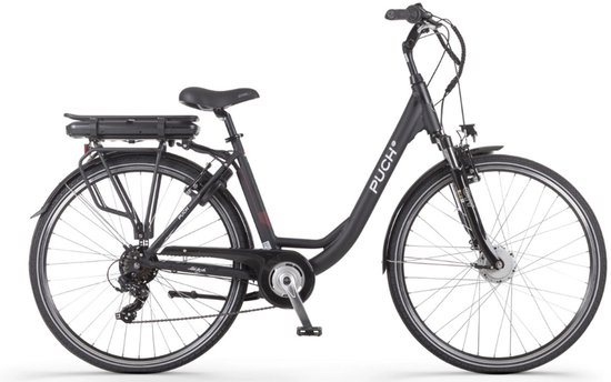PUCH Basic D7 Elektrische Fiets – E-bike – Lage Instap - Uitneembare Accu - 28 Inch - 250W Ananda Motor - 120 km Actieradius - Matt Black