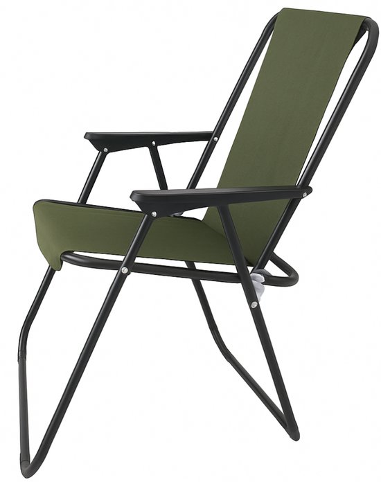 HIXA Strandstoel - Campingstoel - Klapstoel - Strandstoel - opvouwbaar - Kampeerstoel -Groen - 57x84x42cm - Polyester