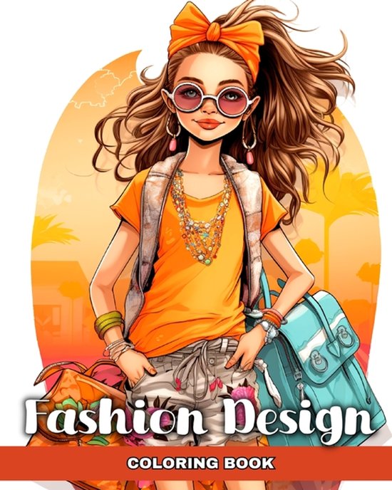 Fashion Design Coloring Book - cover