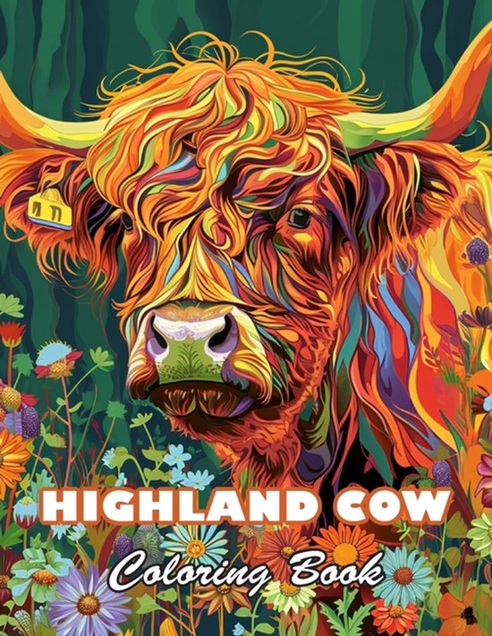 Highland Cow Coloring Book