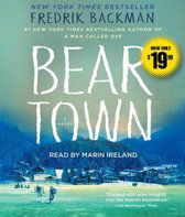 Couverture du livre 'Beartown' de Fredrik Backman, avec un paysage hivernal et le texte 'NOW ONLY $19.99'.