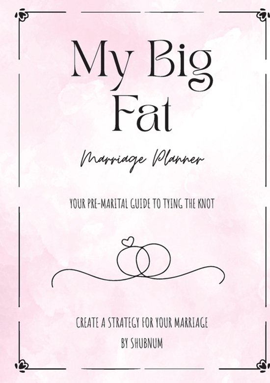My Big Fat Marriage Planner - cover